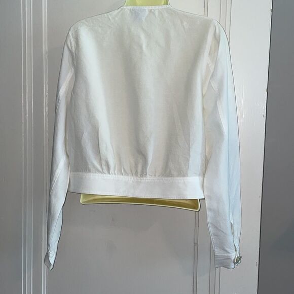 CAbi off white lightweight linen jacket - Picture 7 of 11